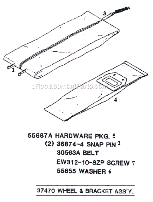 Page E Diagram and Parts List for 7528B  Eureka Upright Vacuum