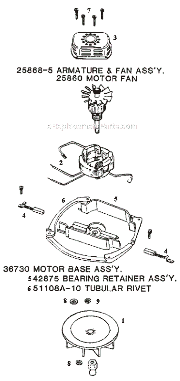 Page B Diagram and Parts List for 7529A  Eureka Upright Vacuum
