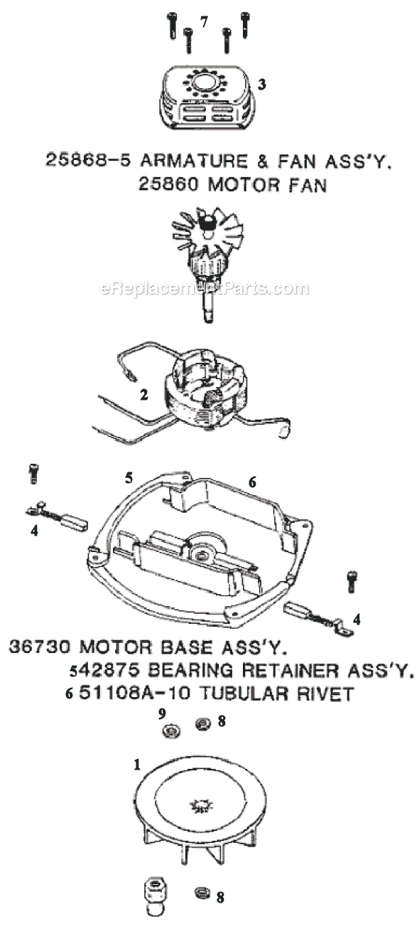 Page B Diagram and Parts List for 7534A  Eureka Upright Vacuum
