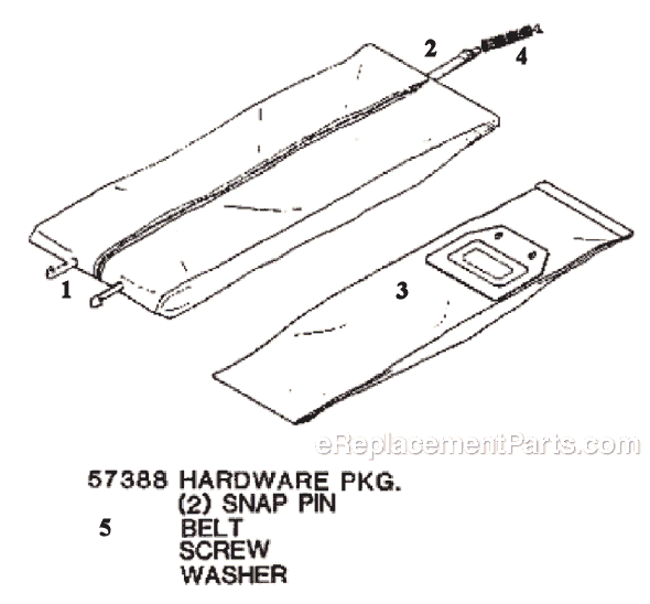 Page E Diagram and Parts List for 7545A  Eureka Upright Vacuum