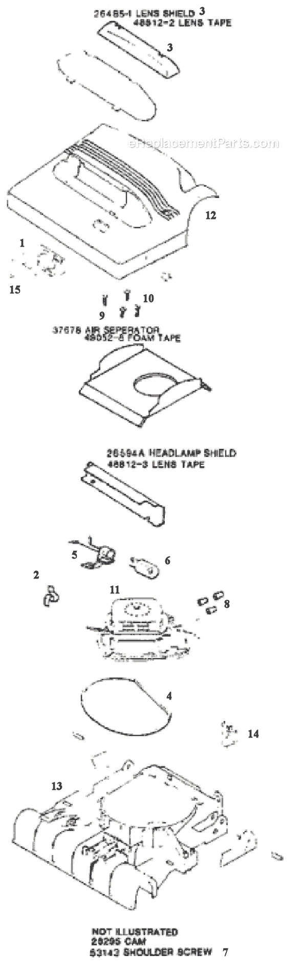 Page A Diagram and Parts List for 7577BT  Eureka Upright Vacuum