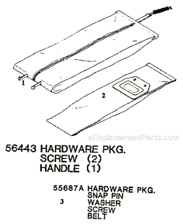 Page E Diagram and Parts List for 7577BT  Eureka Upright Vacuum