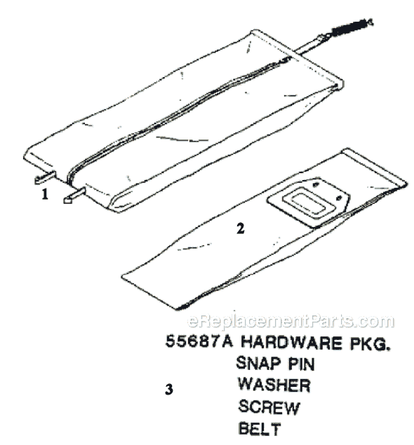 Page E Diagram and Parts List for 7577DT  Eureka Upright Vacuum