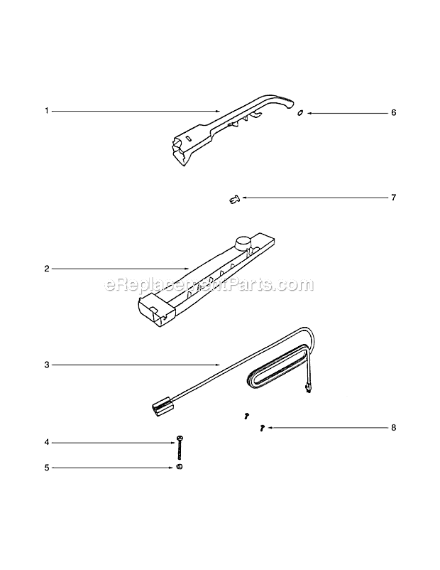 Page C Diagram and Parts List for 7602B  Eureka Upright Vacuum
