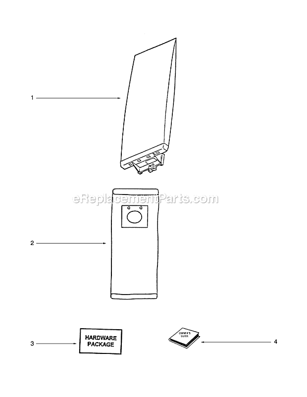 Page D Diagram and Parts List for 7602B  Eureka Upright Vacuum