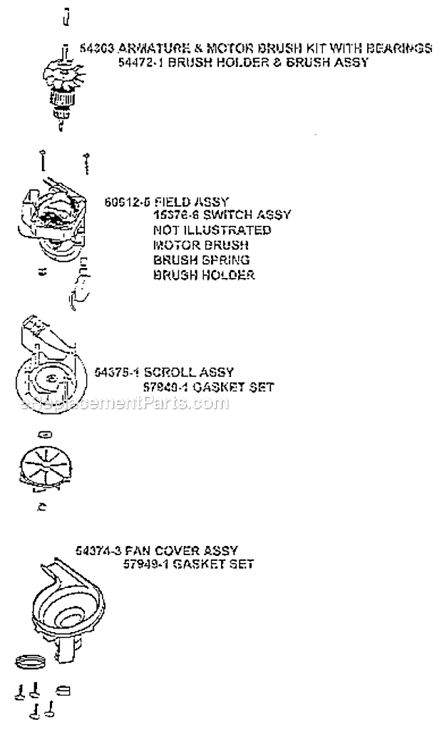 Page C Diagram and Parts List for 7608BT  Eureka Upright Vacuum