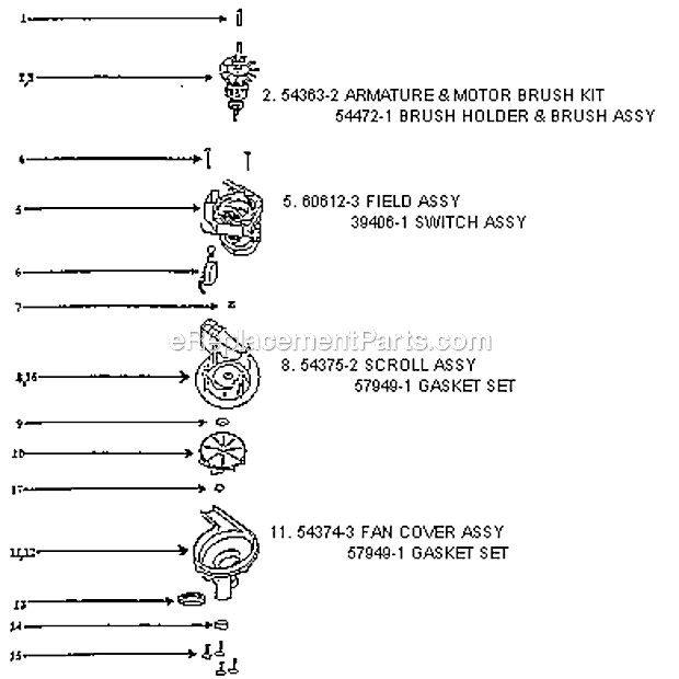 Page C Diagram and Parts List for 7618AT  Eureka Upright Vacuum