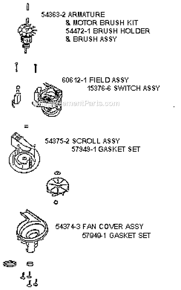 Page C Diagram and Parts List for 7620AT  Eureka Upright Vacuum