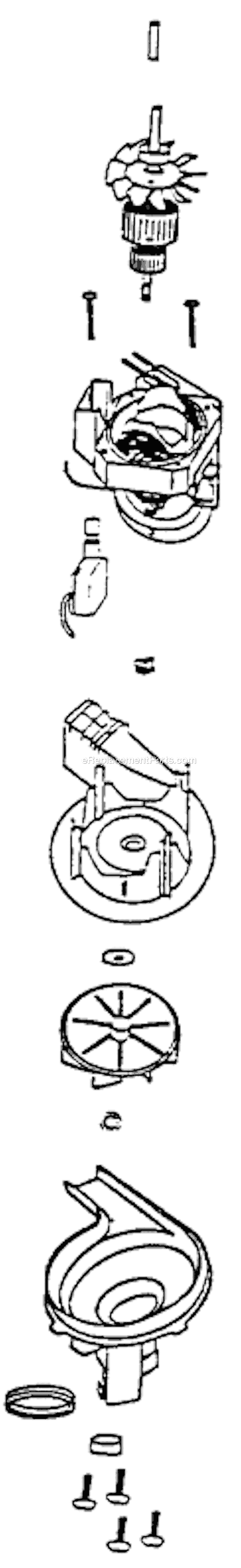 Page C Diagram and Parts List for 7625AT  Eureka Upright Vacuum
