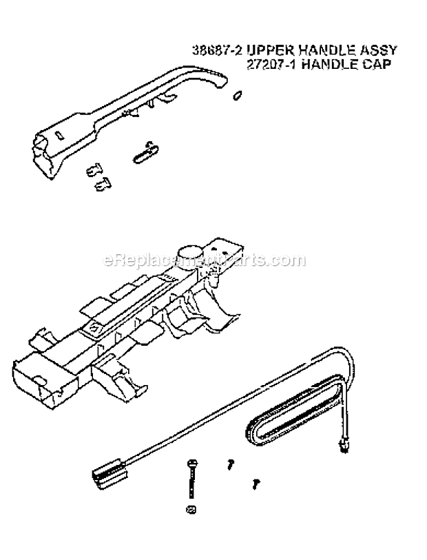 Page D Diagram and Parts List for 7625BT  Eureka Upright Vacuum