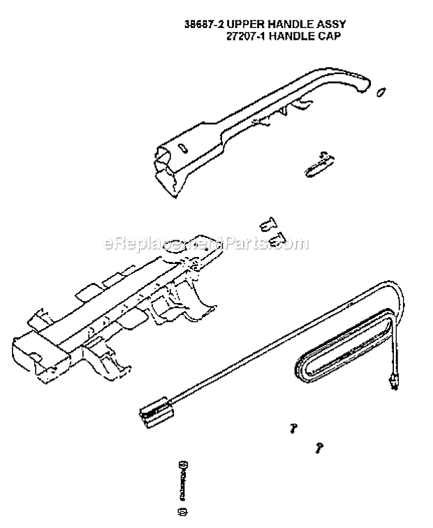 Page D Diagram and Parts List for 7626ATH  Eureka Upright Vacuum
