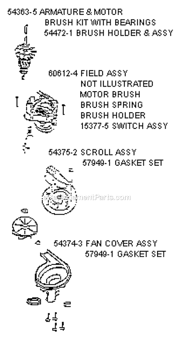 Page C Diagram and Parts List for 7626BTH  Eureka Upright Vacuum