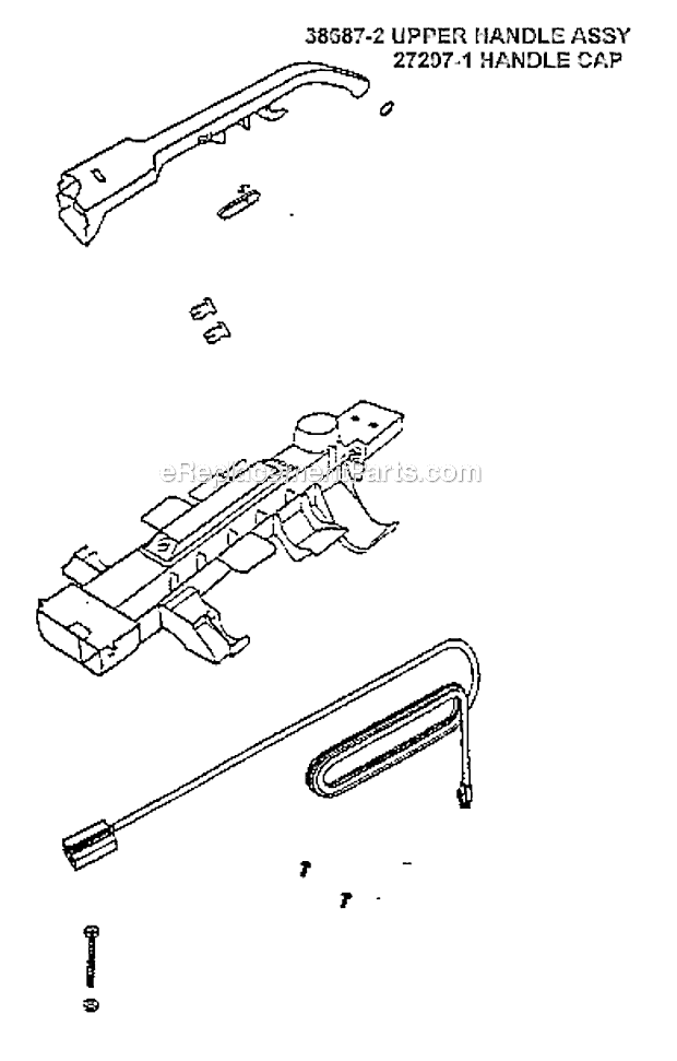 Page D Diagram and Parts List for 7640ATV  Eureka Upright Vacuum