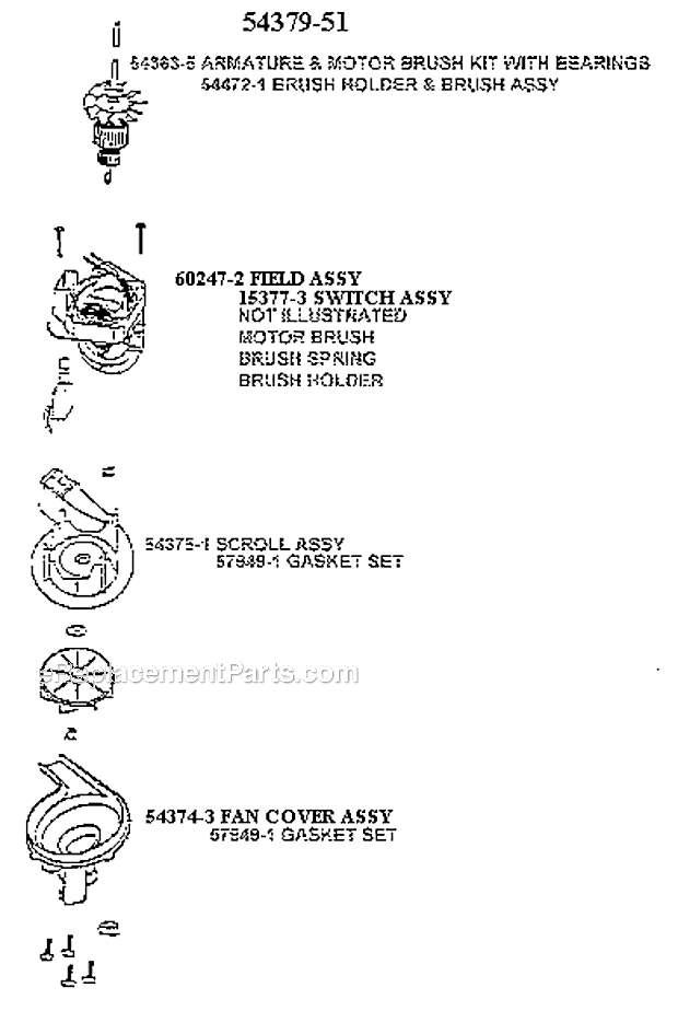 Page F Diagram and Parts List for 7640ATV  Eureka Upright Vacuum