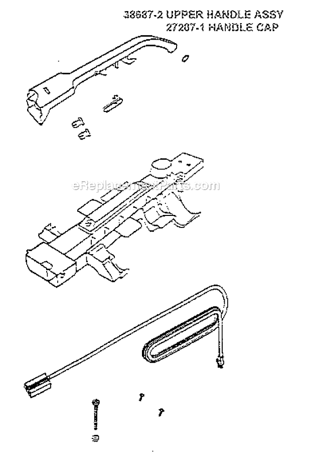 Page D Diagram and Parts List for 7640BTH  Eureka Upright Vacuum
