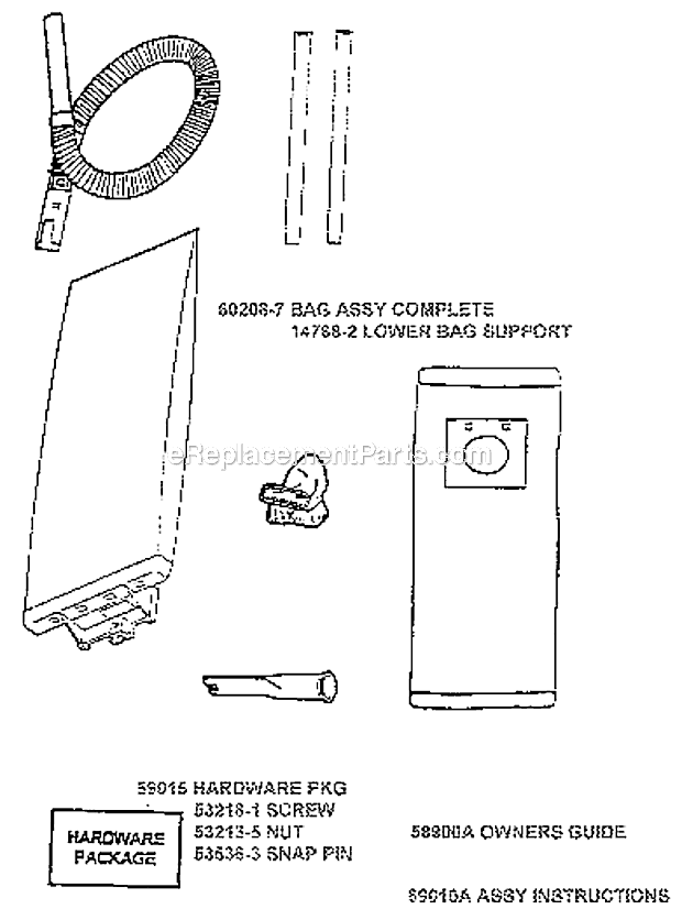 Page A Diagram and Parts List for 7641ATS  Eureka Upright Vacuum
