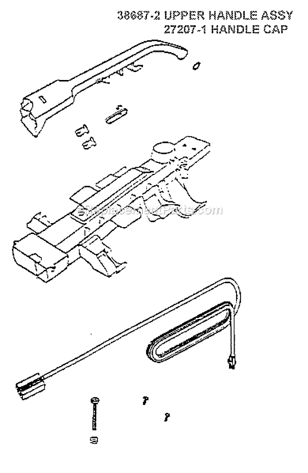 Page D Diagram and Parts List for 7641ATS  Eureka Upright Vacuum