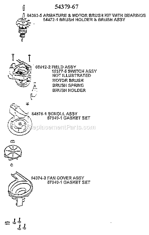 Page C Diagram and Parts List for 7650AT  Eureka Upright Vacuum