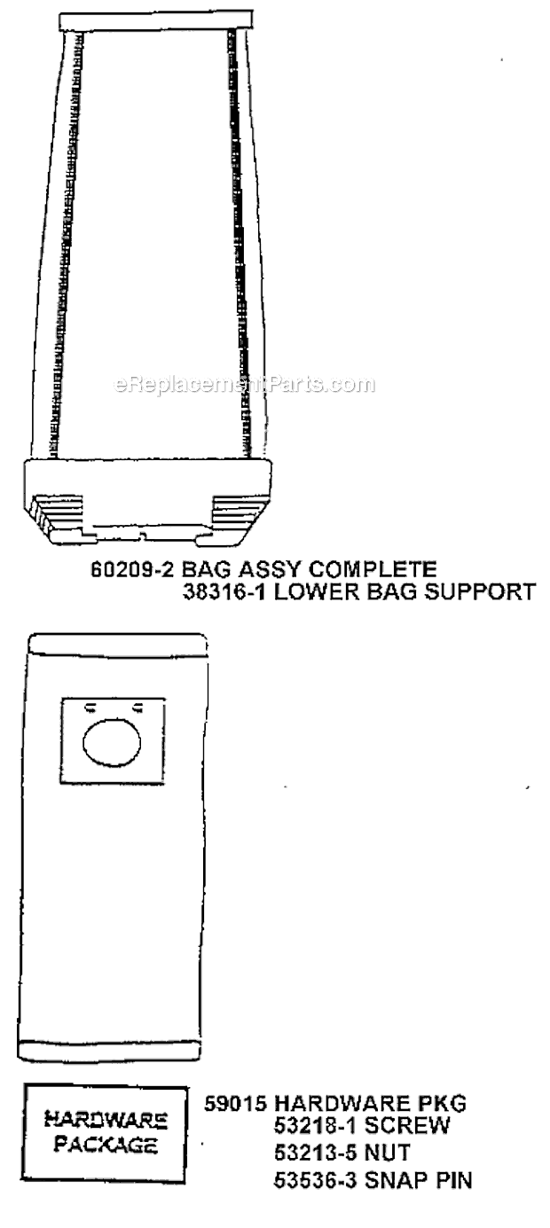 Page E Diagram and Parts List for 7650AT  Eureka Upright Vacuum