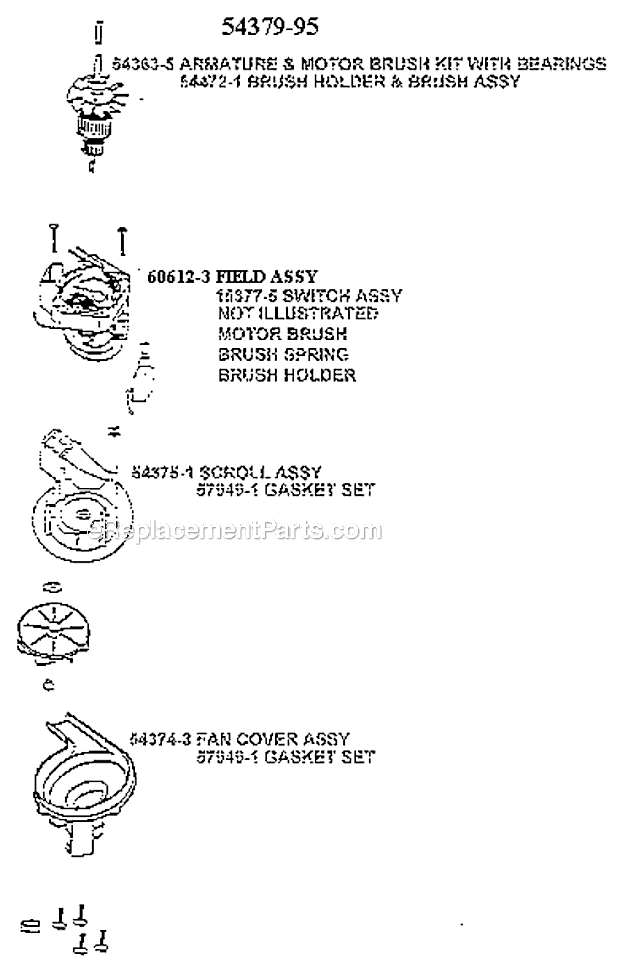 Page F Diagram and Parts List for 7650AT  Eureka Upright Vacuum