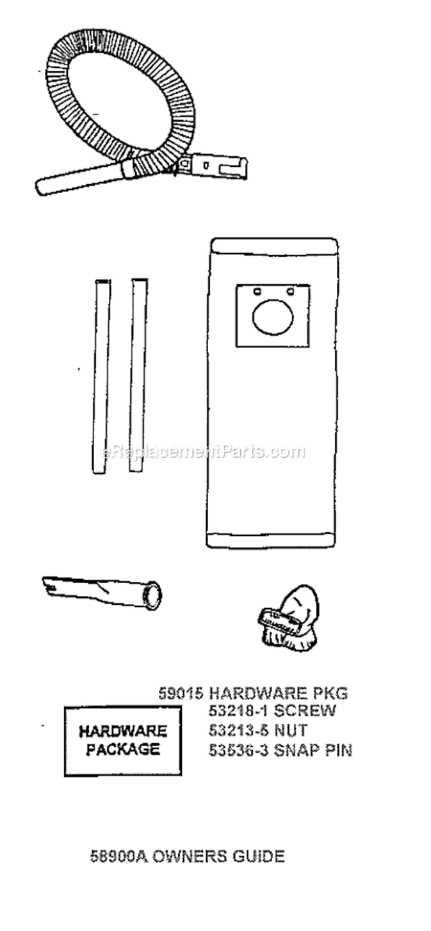 Page A Diagram and Parts List for 7680AT  Eureka Upright Vacuum