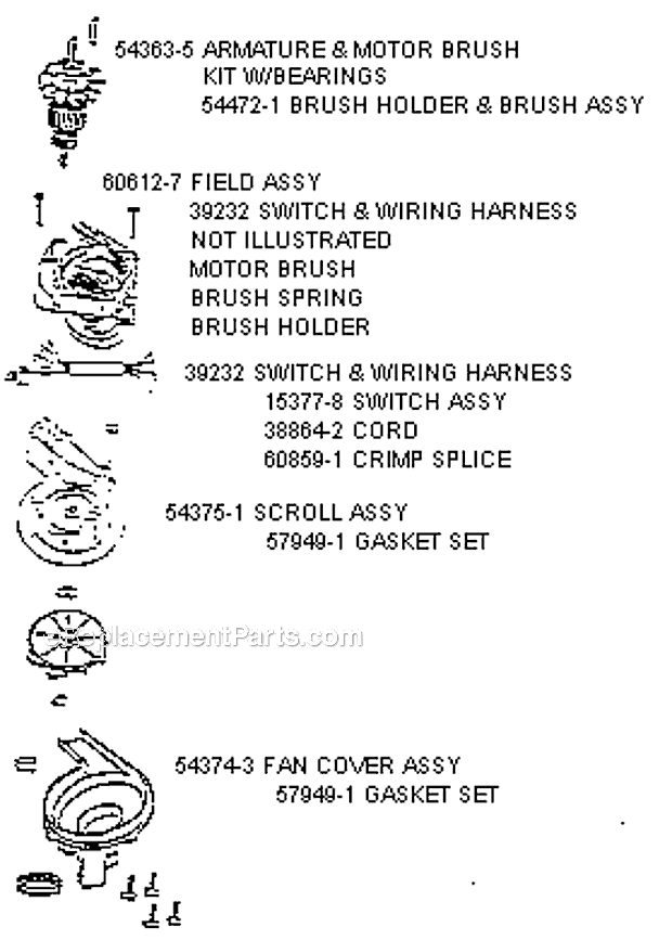 Page C Diagram and Parts List for 7681AT  Eureka Upright Vacuum