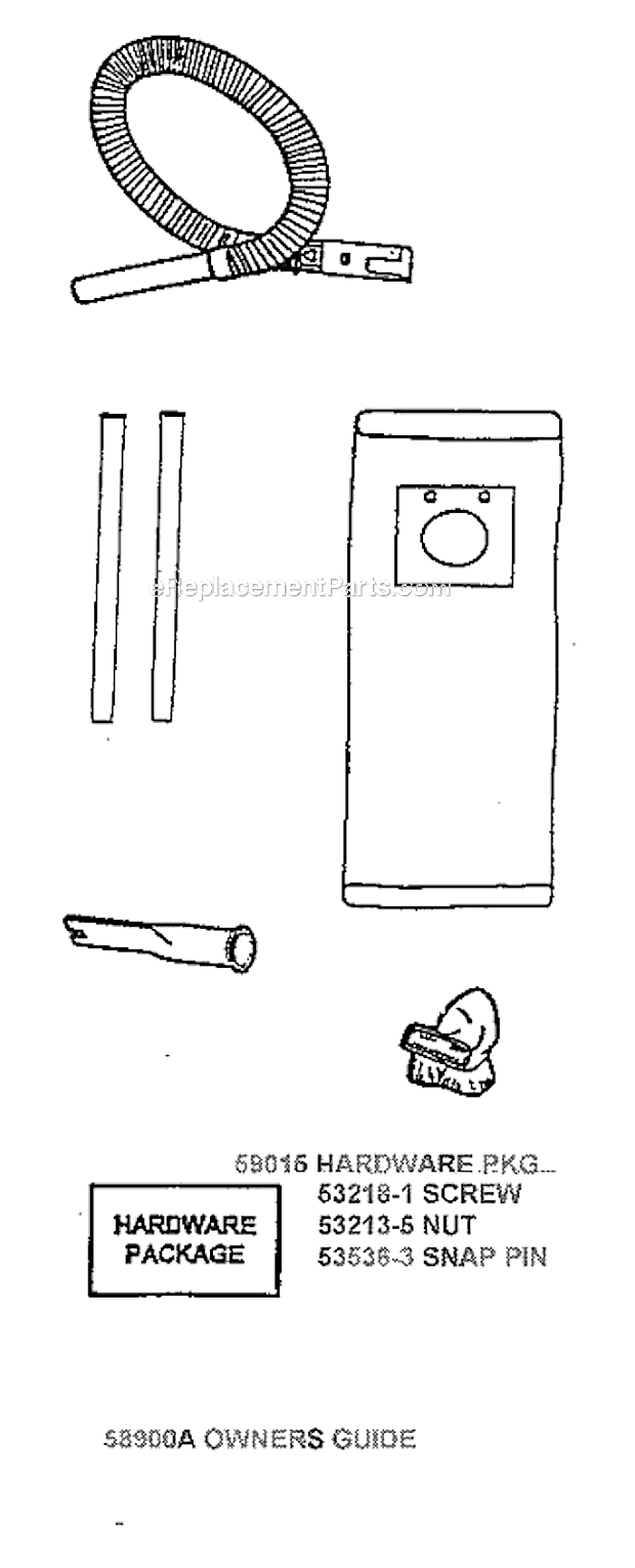 Page A Diagram and Parts List for 7682ATH  Eureka Upright Vacuum