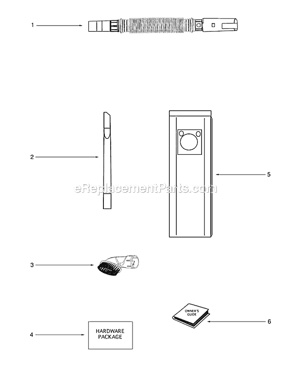 Page A Diagram and Parts List for 7686BH  Eureka Upright Vacuum