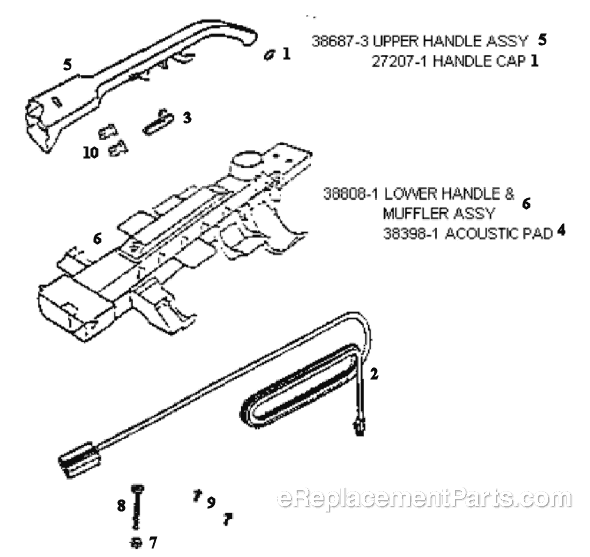 Page C Diagram and Parts List for 7821AT  Eureka Upright Vacuum