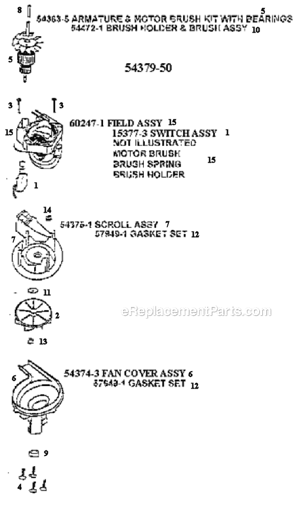 Page D Diagram and Parts List for 7880AT  Eureka Upright Vacuum