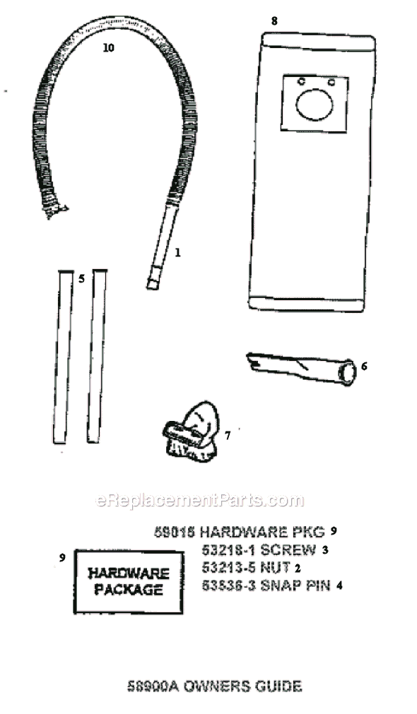 Page F Diagram and Parts List for 7890ATV  Eureka Upright Vacuum