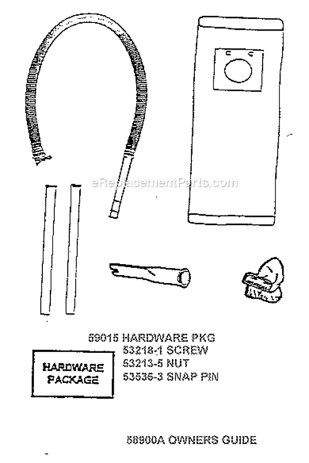 Page A Diagram and Parts List for 7892AT  Eureka Upright Vacuum