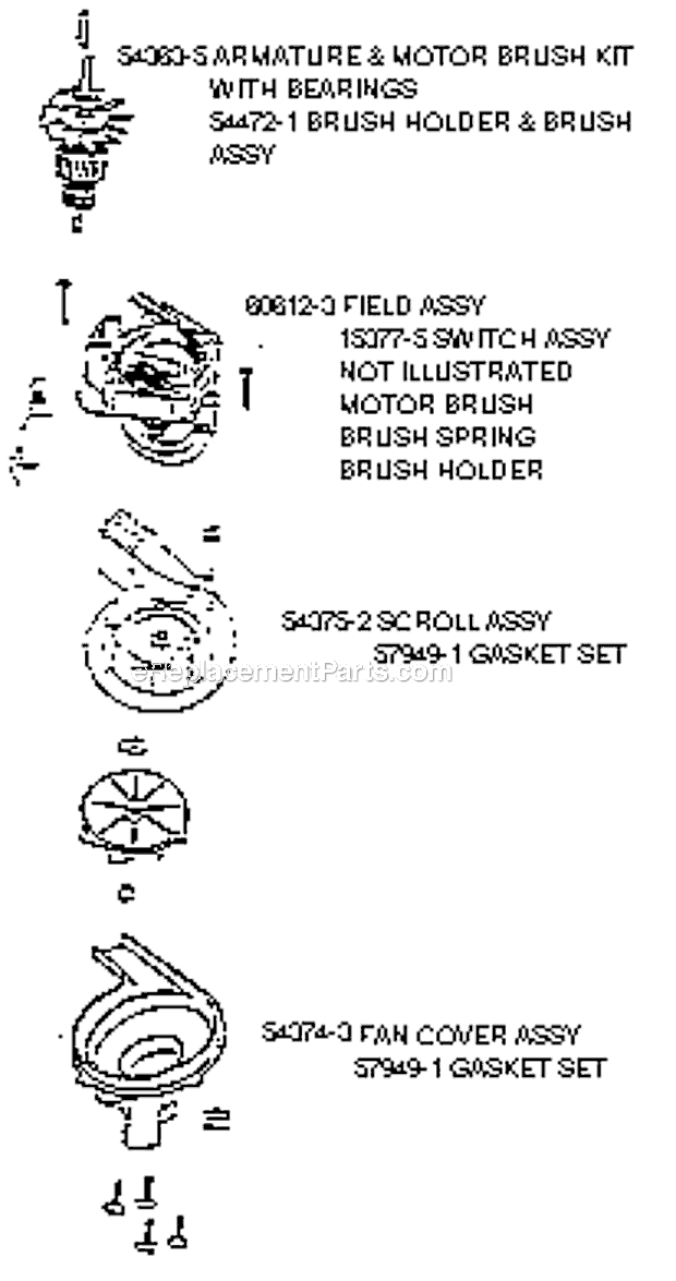 Page C Diagram and Parts List for 7896ATS  Eureka Upright Vacuum