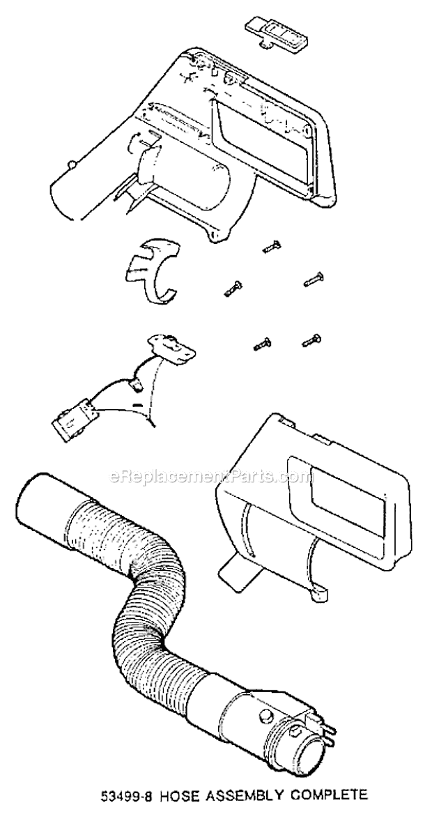 Page C Diagram and Parts List for 8281D  Eureka Canister Vacuum