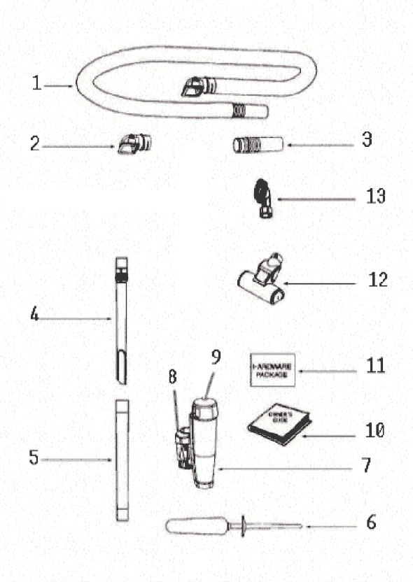 Page A Diagram and Parts List for 8802AVZ-1  Eureka Upright Vacuum