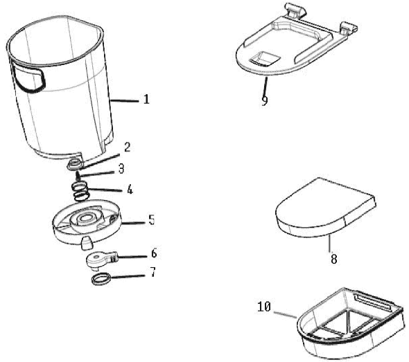 Page B Diagram and Parts List for 8802AVZ-1  Eureka Upright Vacuum