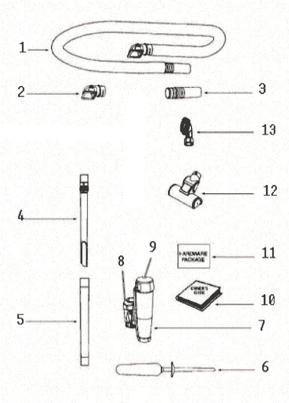 Page A Diagram and Parts List for 8803AVZ-1  Eureka Upright Vacuum