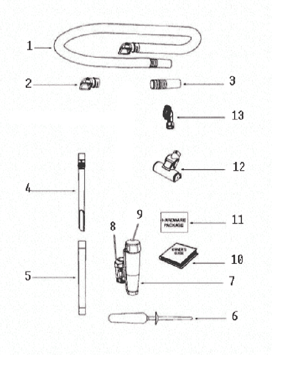 Page A Diagram and Parts List for 8803AVZ  Eureka Upright Vacuum