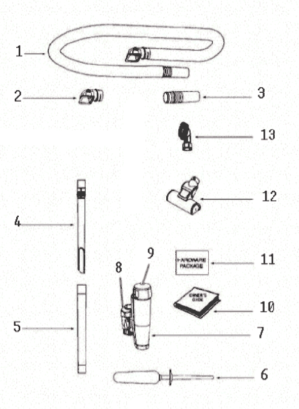 Page A Diagram and Parts List for 8803BVZ  Eureka Upright Vacuum