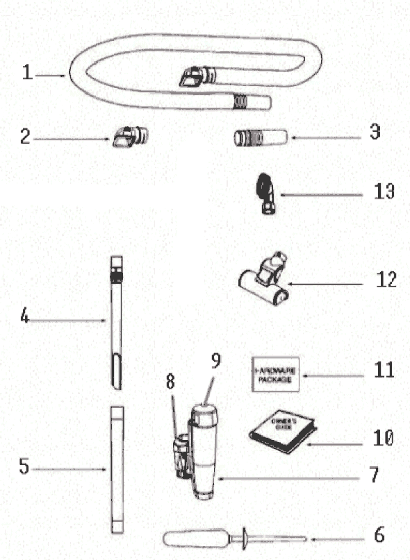 Page A Diagram and Parts List for 8806AVZ  Eureka Upright Vacuum
