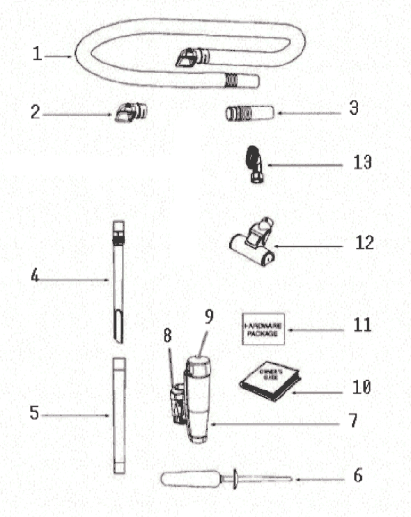 Page A Diagram and Parts List for 8806BVZ-1  Eureka Upright Vacuum