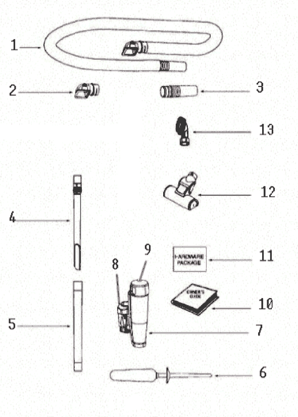 Page A Diagram and Parts List for 8851AVZ-2  Eureka Upright Vacuum