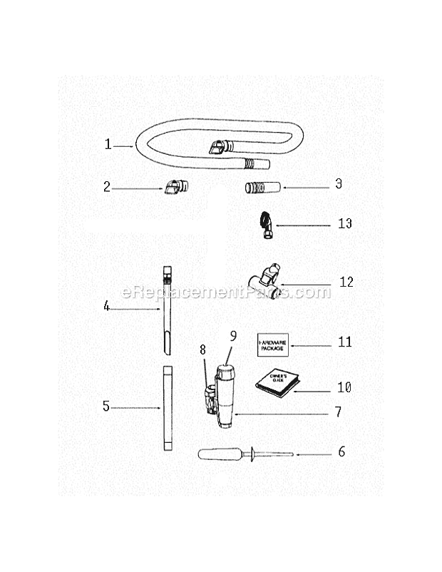 Page A Diagram and Parts List for 8851AVZ  Eureka Upright Vacuum