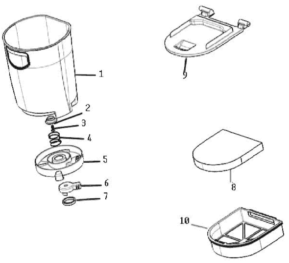 Page B Diagram and Parts List for 8852AVZ-1  Eureka Upright Vacuum