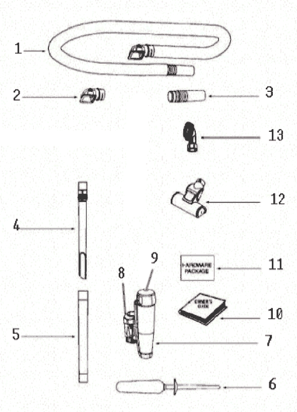 Page A Diagram and Parts List for 8852AVZ-2  Eureka Upright Vacuum