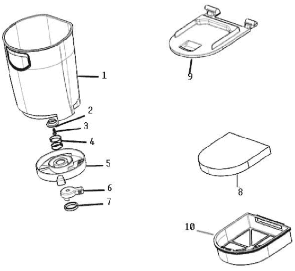 Page B Diagram and Parts List for 8852AVZ-2  Eureka Upright Vacuum