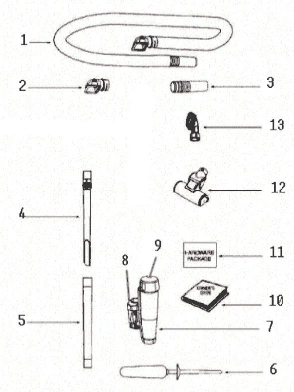 Page A Diagram and Parts List for 8852AVZ  Eureka Upright Vacuum