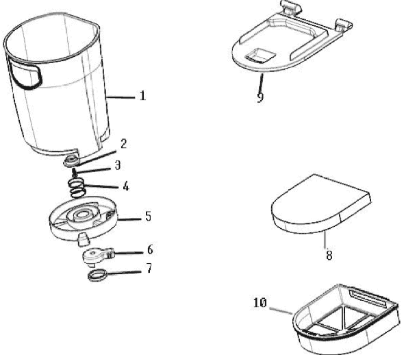 Page B Diagram and Parts List for 8852BVZ-1  Eureka Upright Vacuum