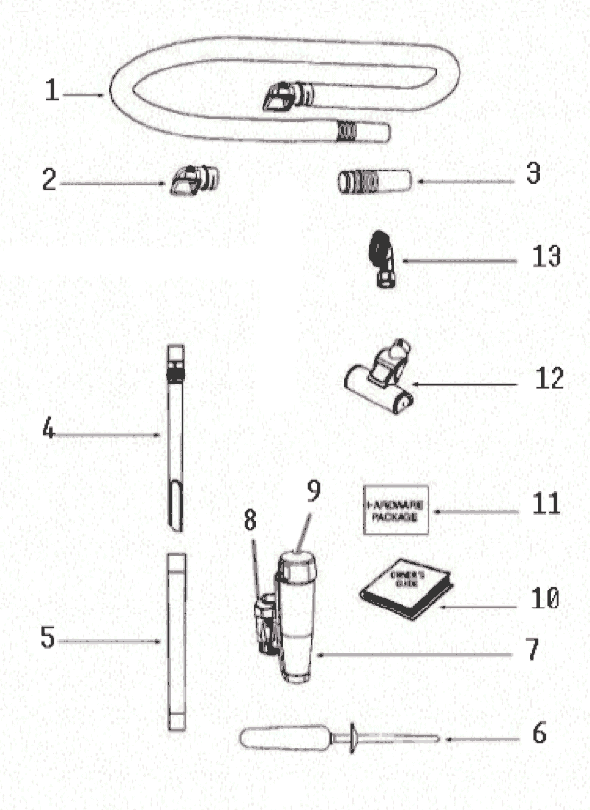 Page A Diagram and Parts List for 8852BVZ  Eureka Upright Vacuum