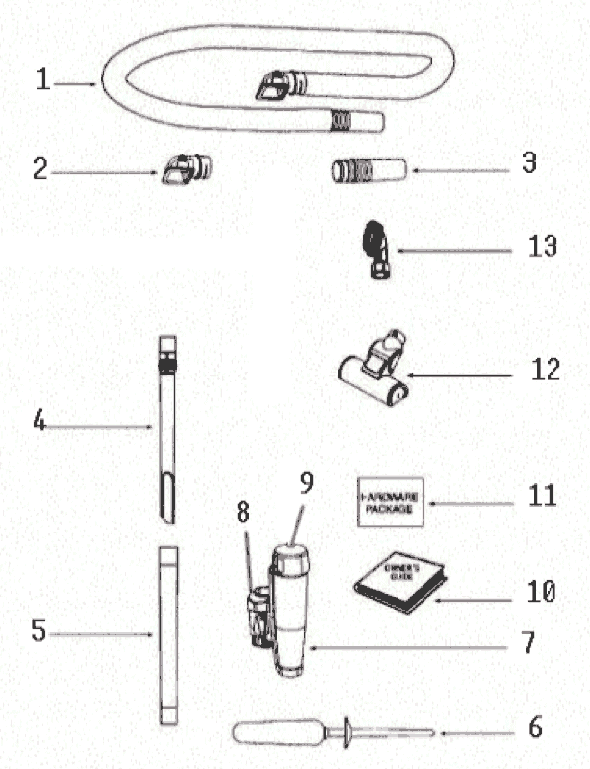 Page A Diagram and Parts List for 8852DVZ  Eureka Upright Vacuum